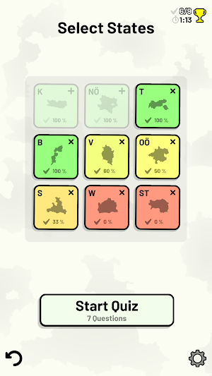Austrian States Quiz - Maps, Flags, Capitals Screenshot 2