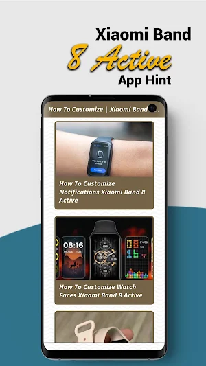 Xiaomi Band 8 Active App Hint Screenshot 1