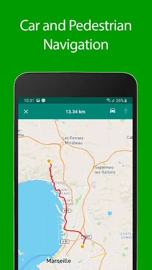Marseille Offline Map and Travel Guide Screenshot 1