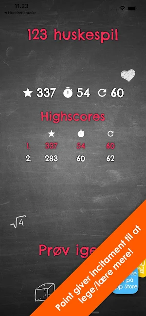 123 huskespil Screenshot 2