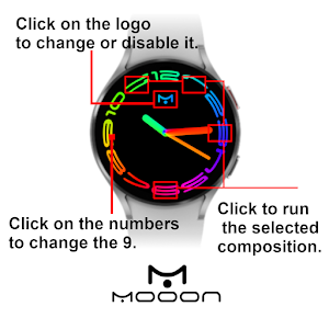 Mooon Colors Watch Face Screenshot 3