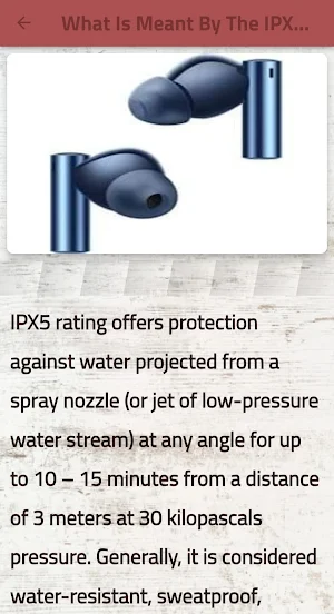 ipx5 waterproof meaning Screenshot 0