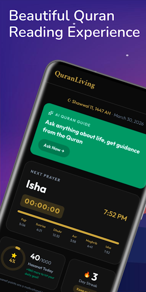 Quran living: Quran & Ask AI Screenshot 1