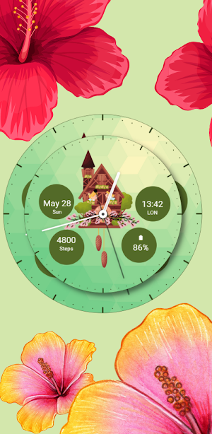 Floral Samsung Watch Face Screenshot 0