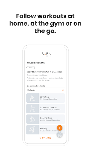 Burn Fitness Clawson Screenshot 2