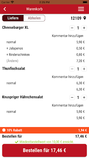 Burger Hütte Screenshot 1