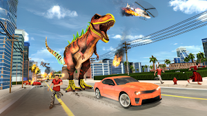 Angry Dino Rampage City Attack Screenshot 2
