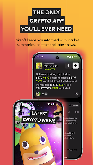 Takeoff: Buy BTC, ETH & Memes Screenshot 1
