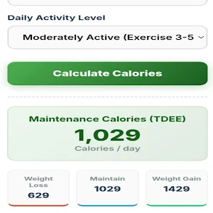 Calorie Calculator Screenshot 1