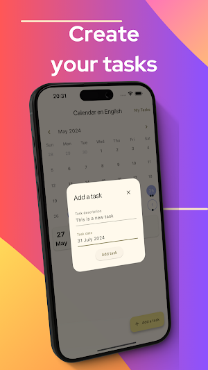 Easy Calendar: holidays & task Screenshot 2