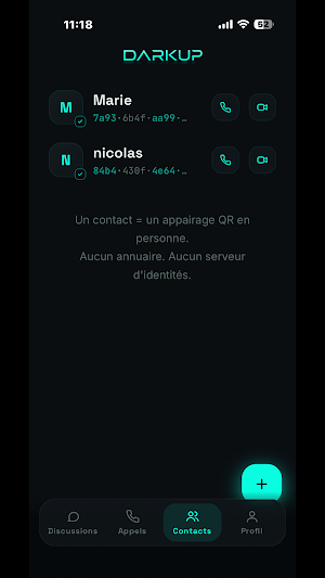Darkup Encrypted Messenger Screenshot 2