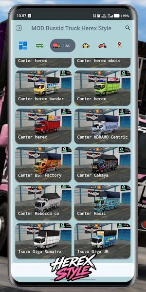 MOD Bussid Truck Herex Style Screenshot 1