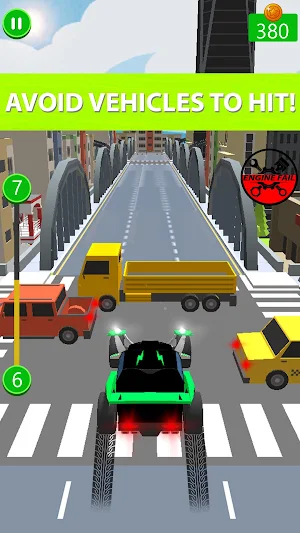 Blocky Highway Traffic Run on The Smashy Road 2021 Screenshot 1