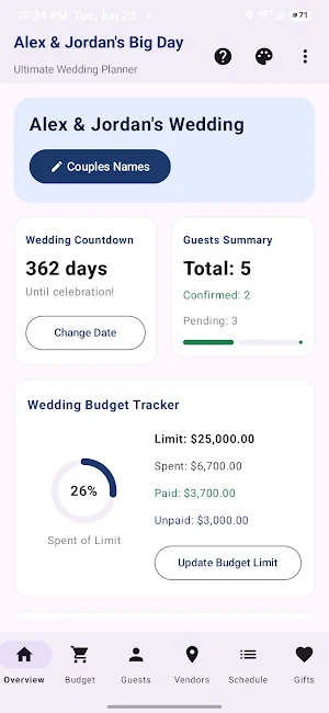 Ultimate Wedding Planner App Screenshot 0