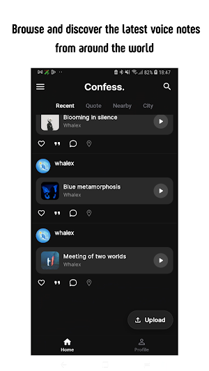 Confess - voice note Screenshot 2