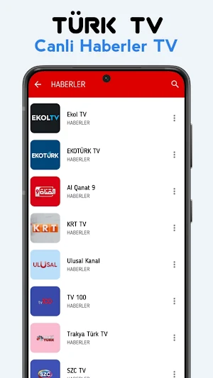 Türk TV Kanalları - Canli Izle Screenshot 2