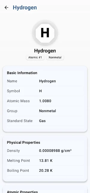 Chemix: Modern Periodic Table Screenshot 1