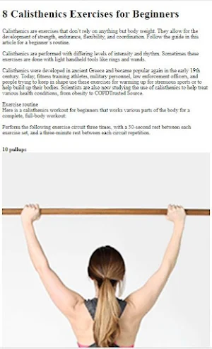 How to Do Calisthenic Exercise Screenshot 0