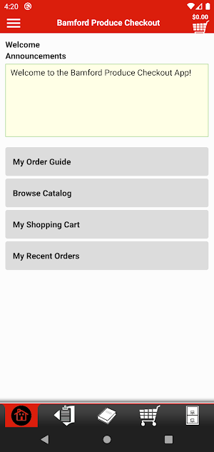 Bamford Produce Checkout Screenshot 0