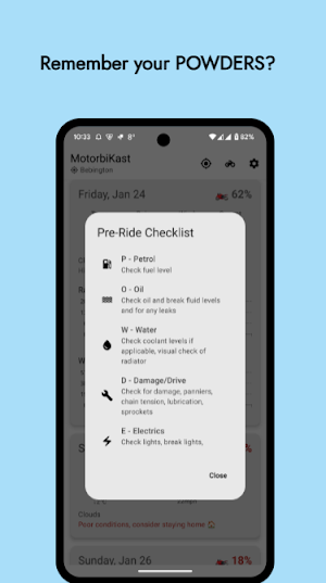 MotorbiKast - Bike Weather Screenshot 3