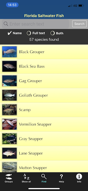 Florida Saltwater Fish Screenshot 2