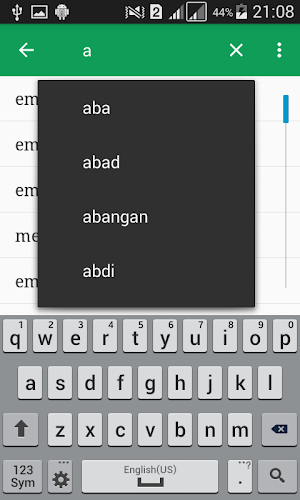 Kamus indonesia Jawa Offline Screenshot 1