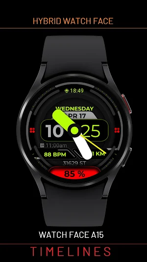 Watch Face A15 - Wear OS Watch Screenshot 0