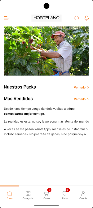 Hortelano Coffee Roasters Screenshot 0