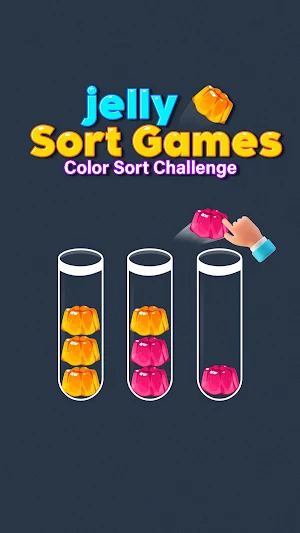 Jelly Color Sorting Puzzle 3D Screenshot 0