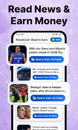 NewsCash: Read to Earn Money Screenshot 1
