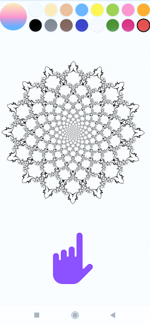 Mandala glow art Screenshot 1