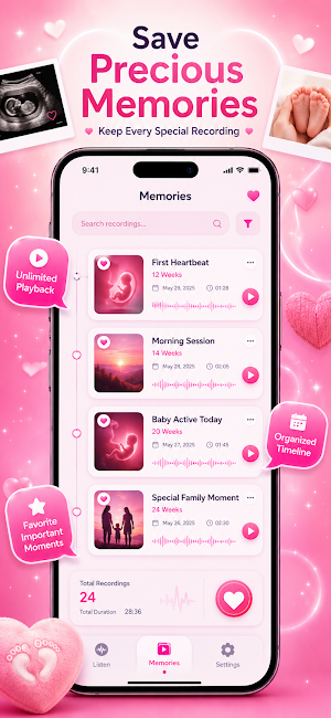 Baby Bond : Heartbeat Listener Screenshot 2