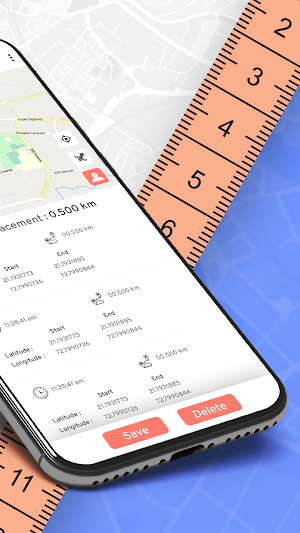 GPS Tape Measurement Screenshot 1