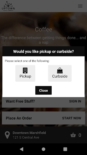 Uptown Coffee Co Screenshot 2