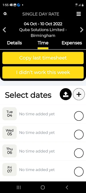 Greco E Timesheets Screenshot 3