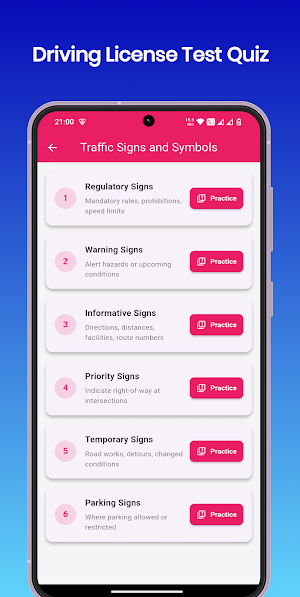 Driving License Test Quiz Screenshot 1