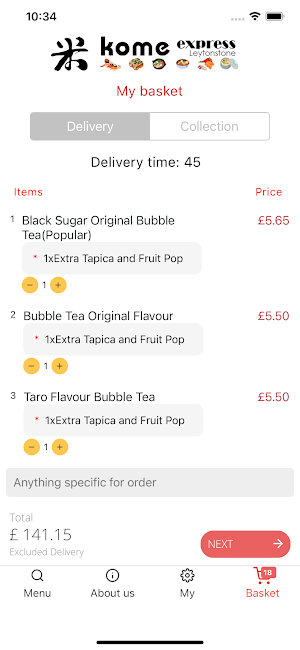 Kome Express Leytonstone Screenshot 1