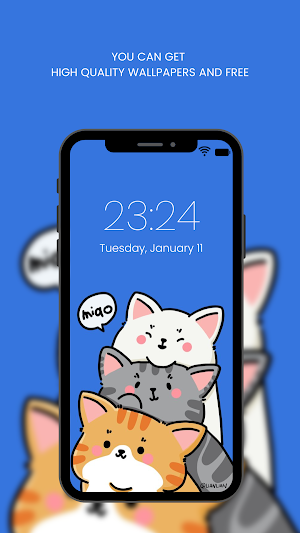 Cute Kawaii Wallpaper HD Screenshot 2