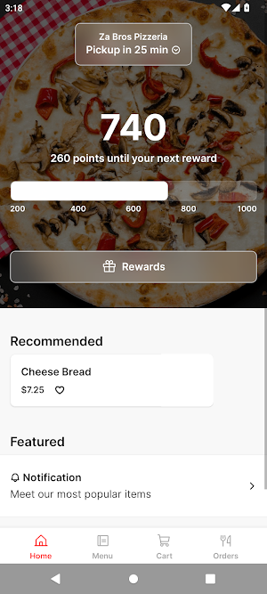 Za Bros Pizzeria Screenshot 0