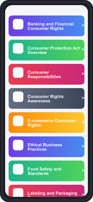 Consumer Rights Trivia Quiz Screenshot 0