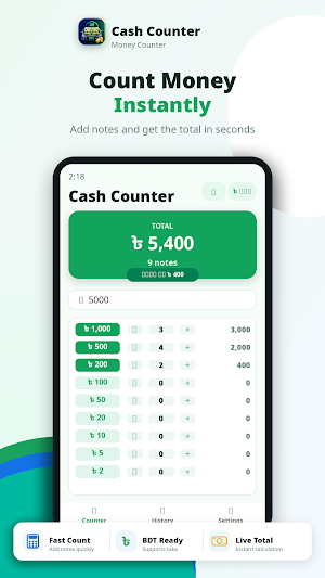 Cash Counter - Money Counter Screenshot 0