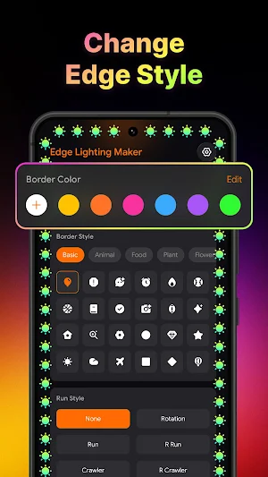 Edge Lighting: LED Border Screenshot 1