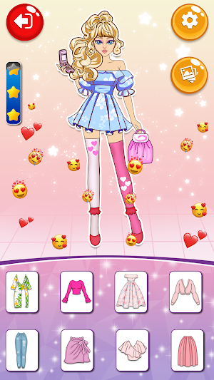DIY Paper Doll Diary Dressup Screenshot 0