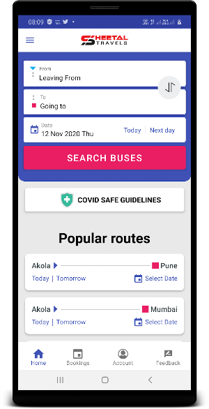 Sheetal Travels Screenshot 1