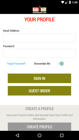 Baba Dari Mediterranean Grill Screenshot 0