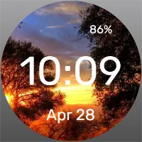 Sunset Trees - Watch Face