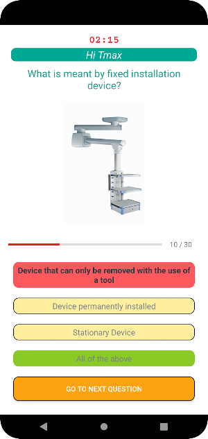 Medical Device Quiz Screenshot 3