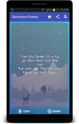December Poetry / Shayri Screenshot 2