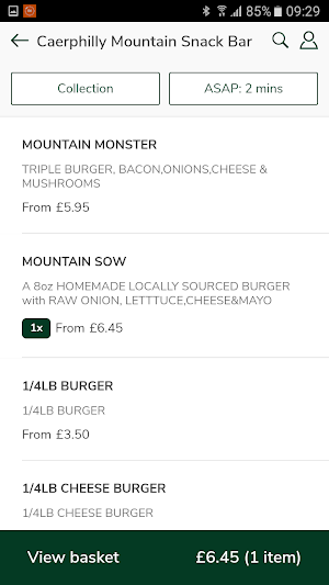 Mountain Snack Bar Caerphilly Screenshot 2