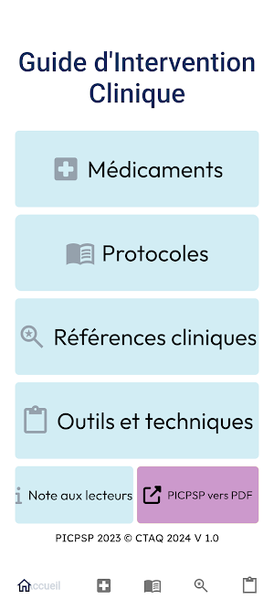 Guide d'intervention clinique Screenshot 1